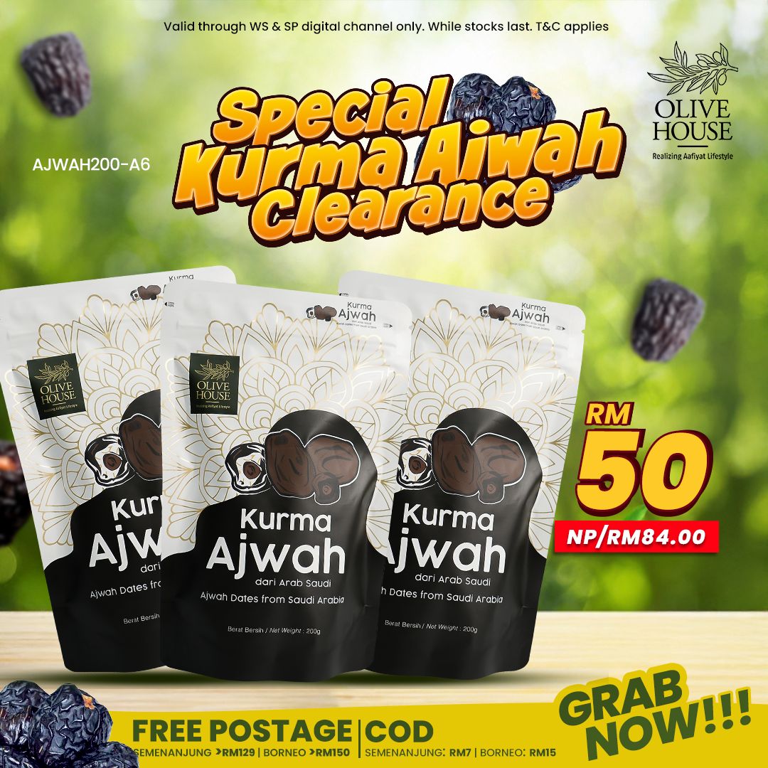 3X Kurma Ajwah (200g)